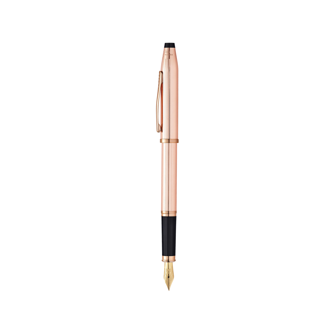 Cross Century II 14KT Rose Gold Fountain Pen — Cross fountain pen — precision nib writing instrument, at Cityluxe Singapore stationery store