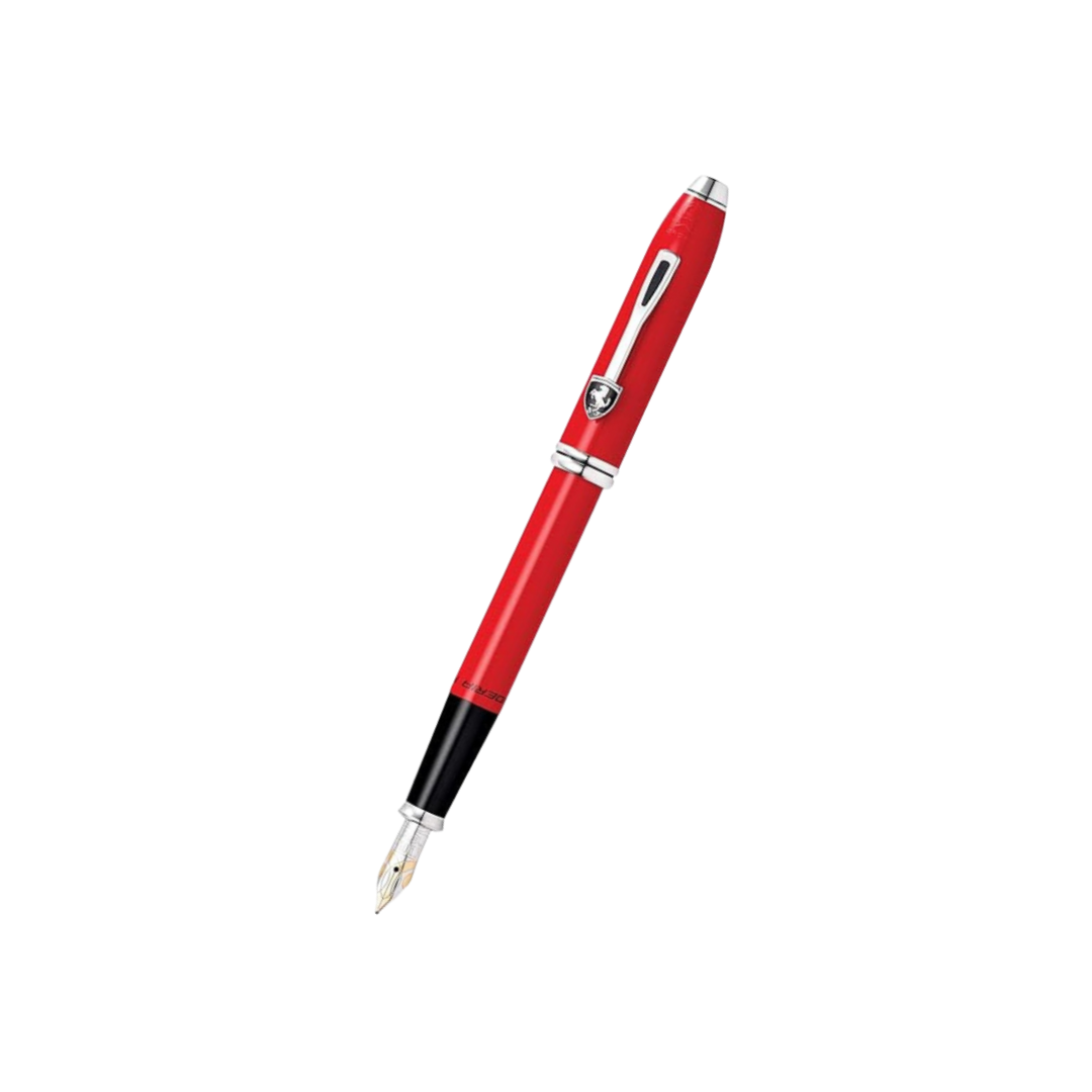 Cross Ferrari Townsend Fountain Pen - Glossy Corsa Red Lacquer — capped