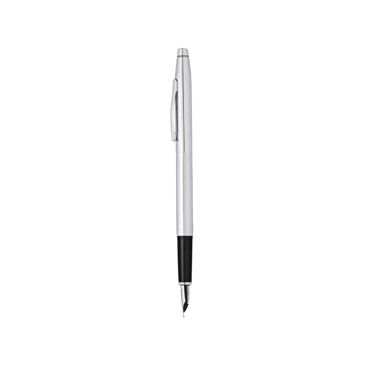 Cross Classic Century Fountain Pen in Chrome — Cross fountain pen — precision nib writing instrument, at Cityluxe Singapore stationery store