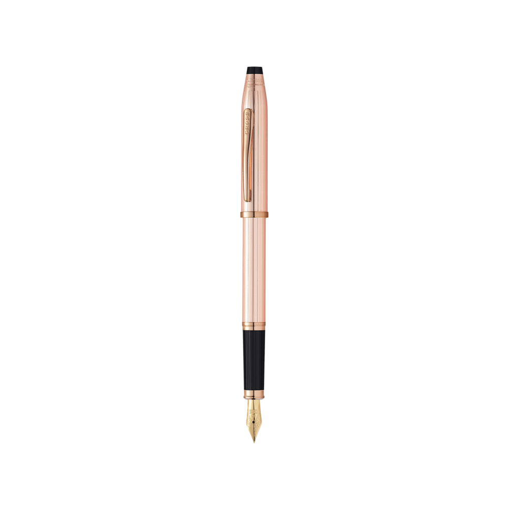Cross Century II 14KT Rose Gold Fountain Pen — Cross fountain pen — precision nib writing instrument, at Cityluxe Singapore stationery store