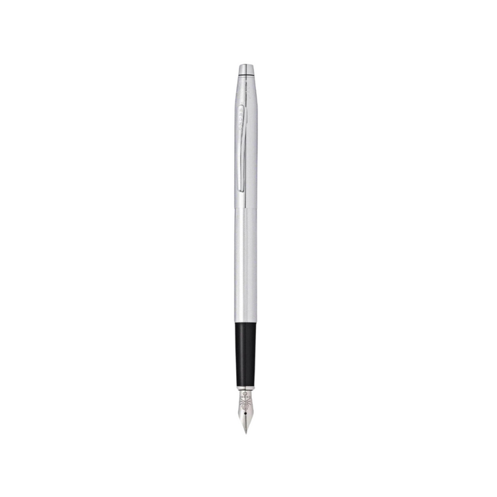 Cross Classic Century Fountain Pen in Chrome — Cross fountain pen — precision nib writing instrument, at Cityluxe Singapore stationery store