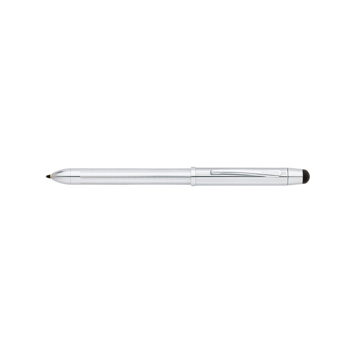 Cross Tech3+ Lustrous Chrome Multifunction Pen — Cross ballpoint pen — reliable smooth-writing everyday pen, at Cityluxe Singapore