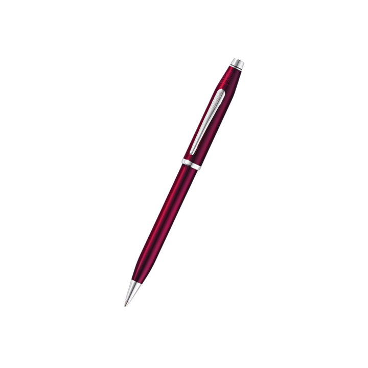 Cross Century II Translucent Plum Lacquer Ballpoint Pen — Cross ballpoint pen — reliable smooth-writing everyday pen, at Cityluxe Singapore