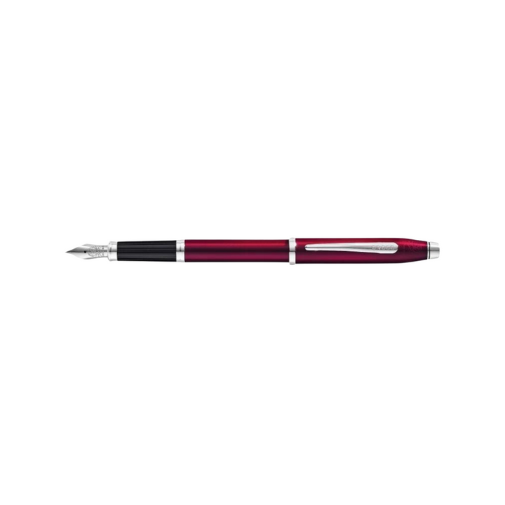 Cross Century II Fountain Pen in Translucent Plum Lacquer — Cross fountain pen — precision nib writing instrument, at Cityluxe Singapore stationery store