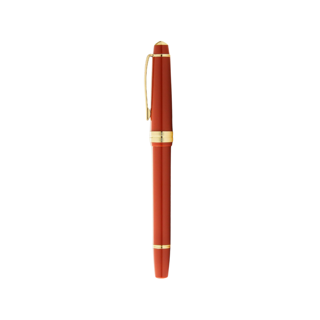 Cross Bailey Light Polished Amber Resin and Gold Tone Rollerball Pen — Cross rollerball pen — fluid gel ink writing instrument, at Cityluxe Singapore