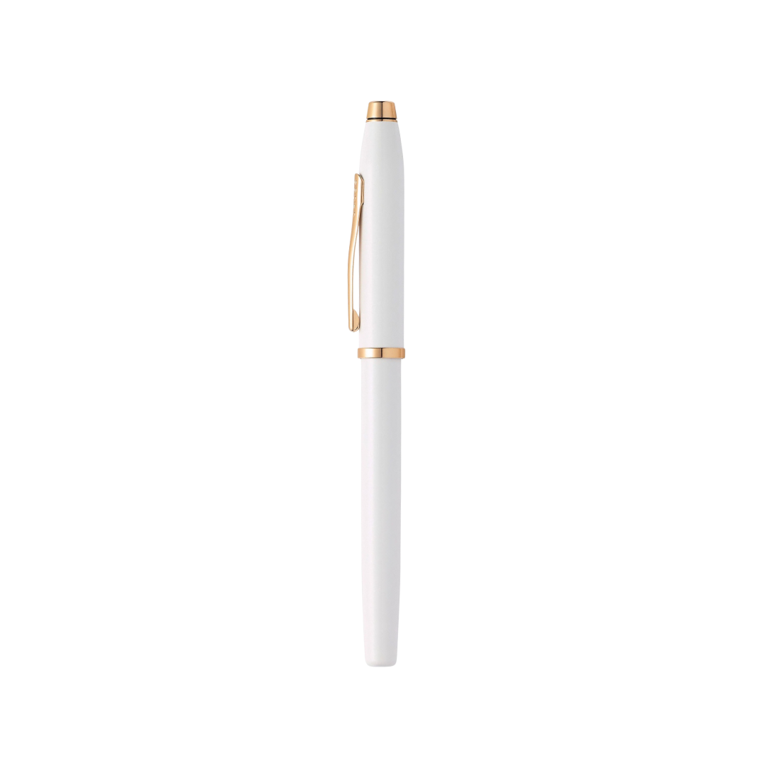 Cross Century II Pearlescent White Lacquer Fountain Pen — Cross fountain pen — precision nib writing instrument, at Cityluxe Singapore stationery store
