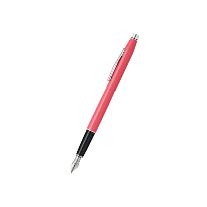Cross Classic Century Fountain Pen in Coral Pearlescent Lacquer — Cross fountain pen — precision nib writing instrument, at Cityluxe Singapore stationery store