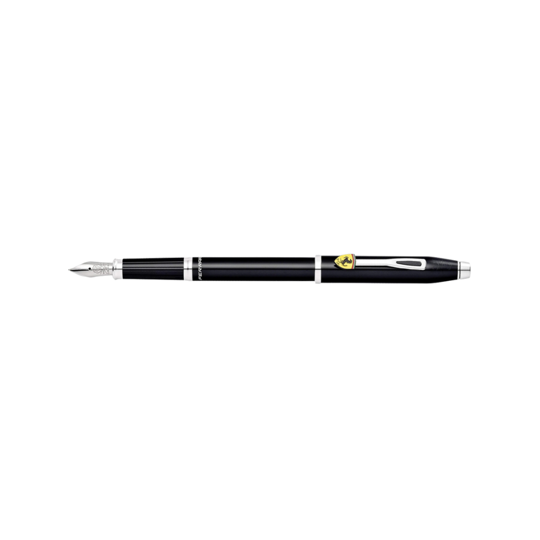 Cross Ferrari Century II Fountain Pen - Glossy Black Lacquer — nib close-up