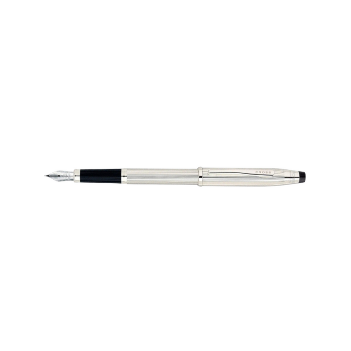 Cross Century II Fountain Pen in Sterling Silver — Cross fountain pen — precision nib writing instrument, at Cityluxe Singapore stationery store