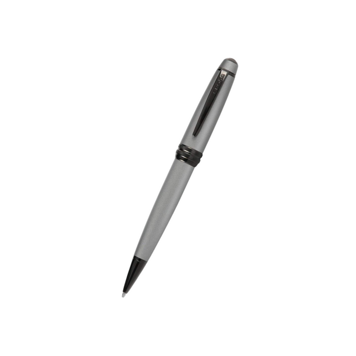 Cross Bailey Ballpoint Pen in Matte Gray — Cross ballpoint pen — reliable smooth-writing everyday pen, at Cityluxe Singapore