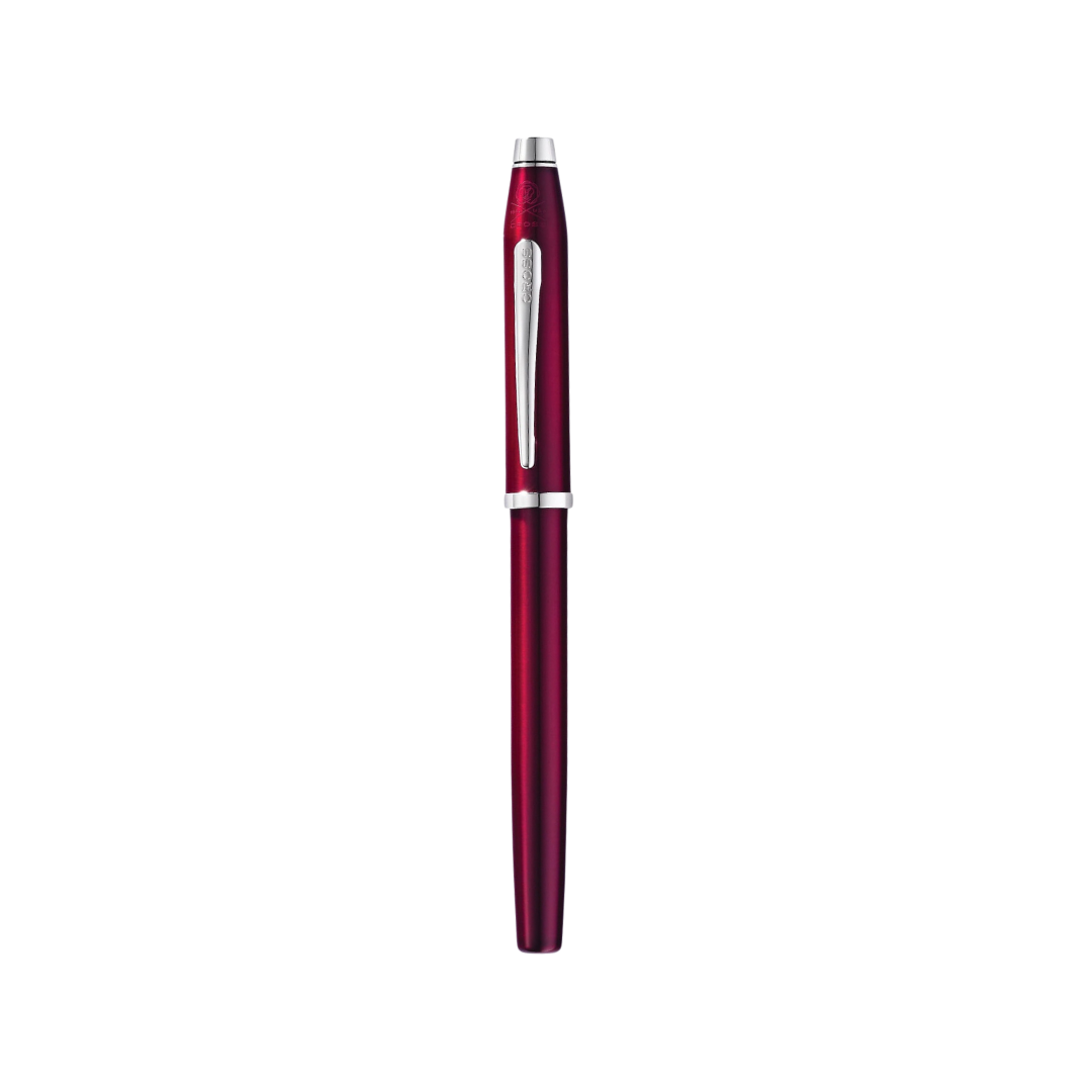 Cross Century II Translucent Plum Lacquer Rollerball Pen — Cross rollerball pen — fluid gel ink writing instrument, at Cityluxe Singapore