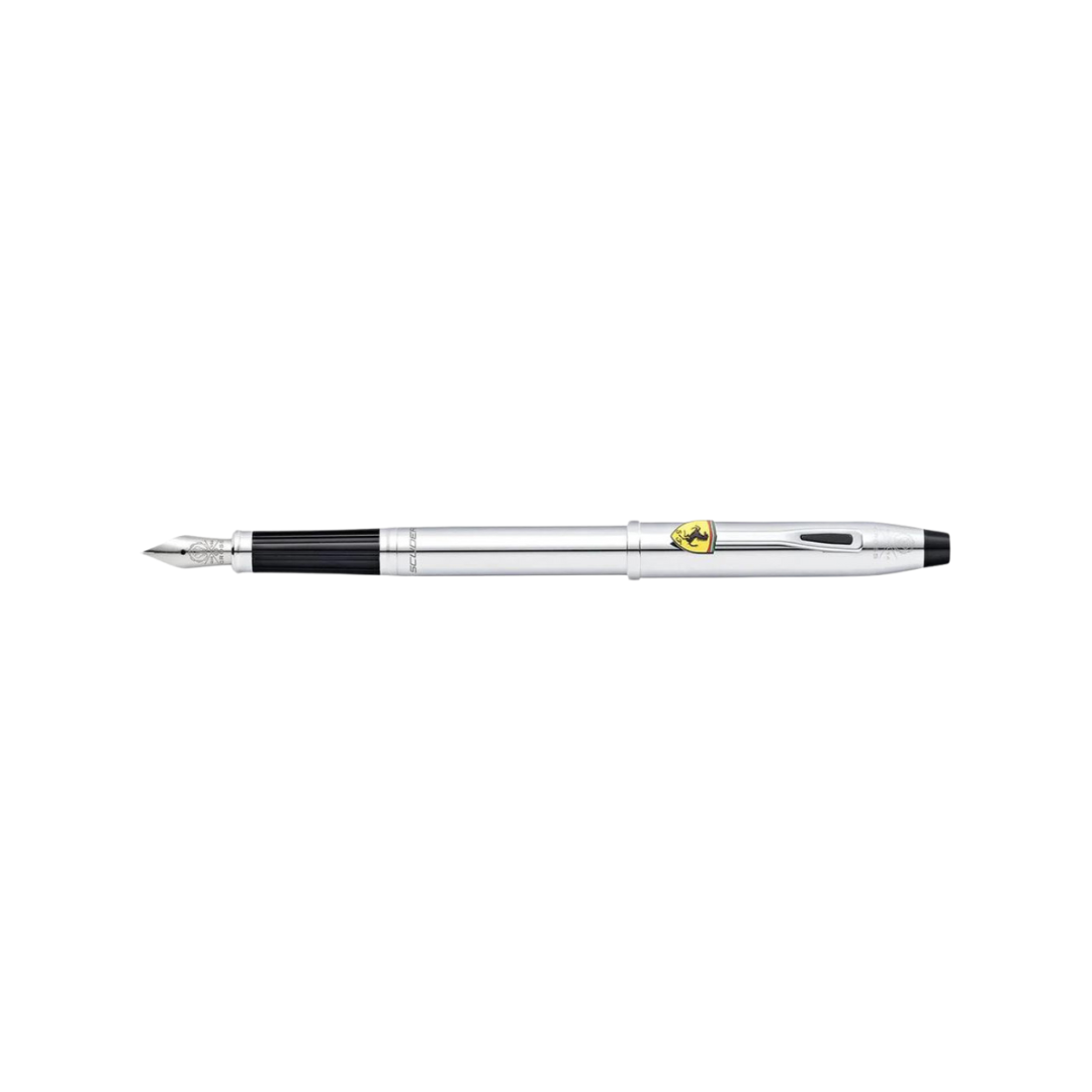 Cross Ferrari Century II Fountain Pen - Glossy Chrome — with packaging