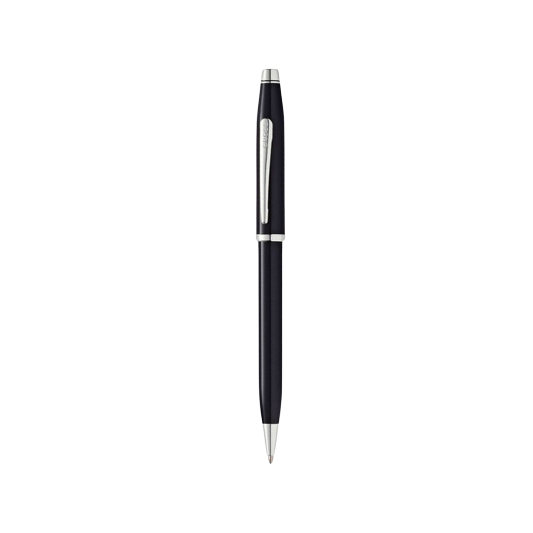 Cross Century II Fountain Pen and Ballpoint Pen Set - Black Lacquer — nib close-up