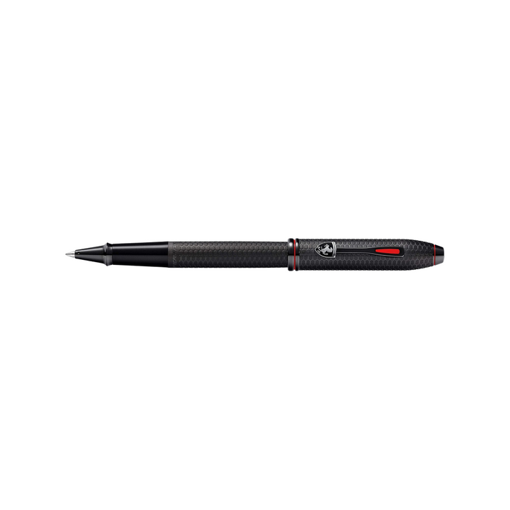 Cross Ferrari Townsend Rollerball Pen in Brushed Black Etched Honeycomb — Cross rollerball pen — fluid gel ink writing instrument, at Cityluxe Singapore