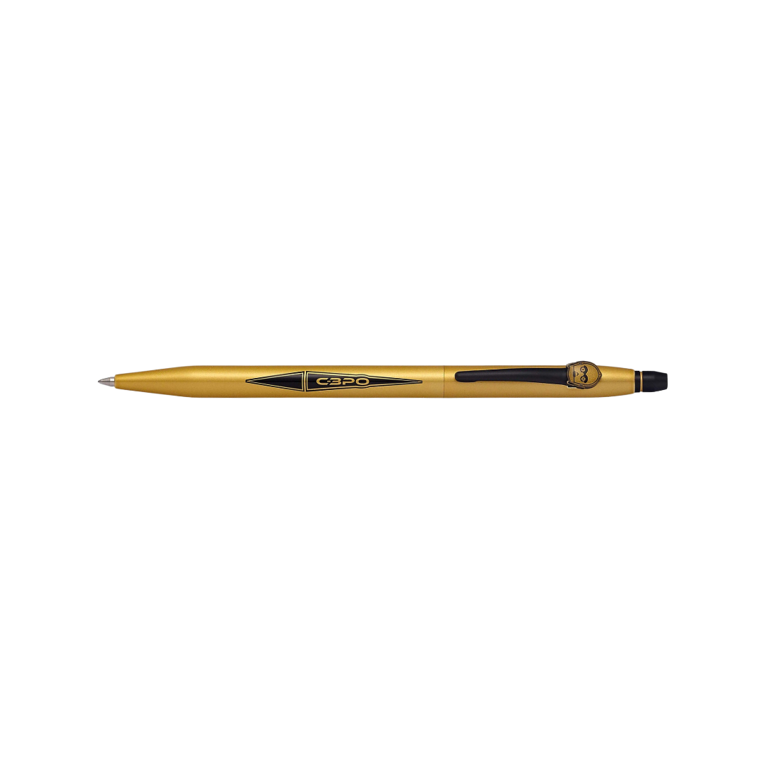 Cross Click Star Wars C-3PO Rollerball Pen — Cross rollerball pen — fluid gel ink writing instrument, at Cityluxe Singapore