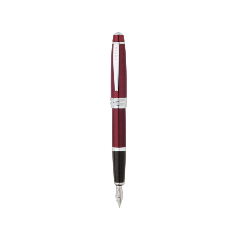 Cross Bailey Fountain Pen in Red Lacquer (Medium) — Cross fountain pen — precision nib writing instrument, at Cityluxe Singapore stationery store
