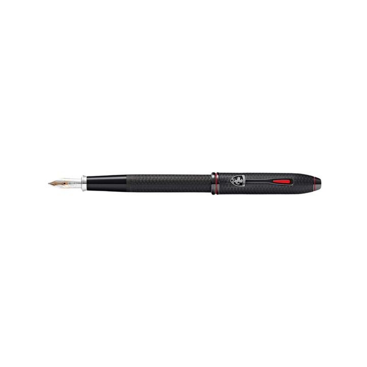Cross Ferrari Townsend Fountain Pen - Brushed Black — nib close-up