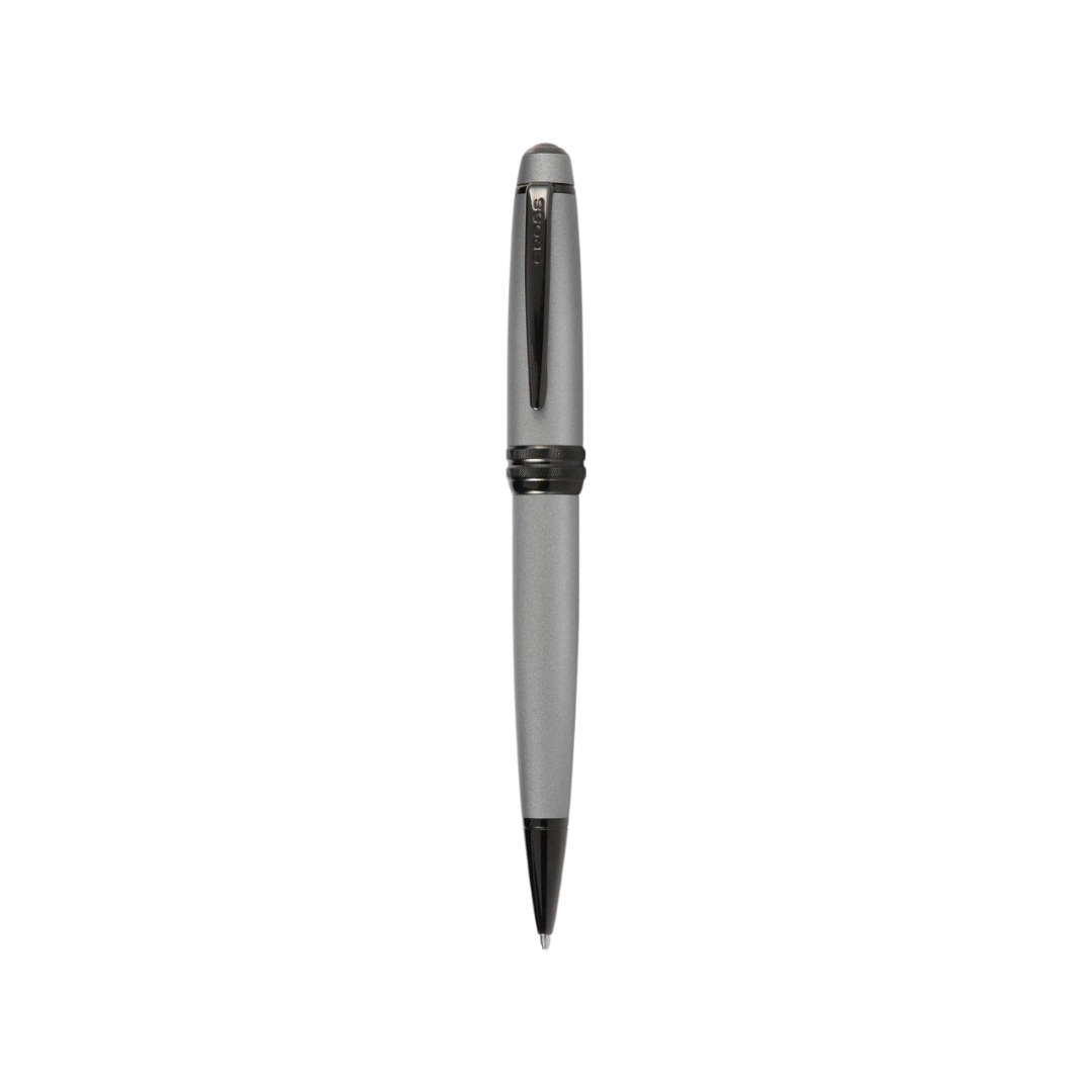 Cross Bailey Ballpoint Pen in Matte Gray — Cross ballpoint pen — reliable smooth-writing everyday pen, at Cityluxe Singapore