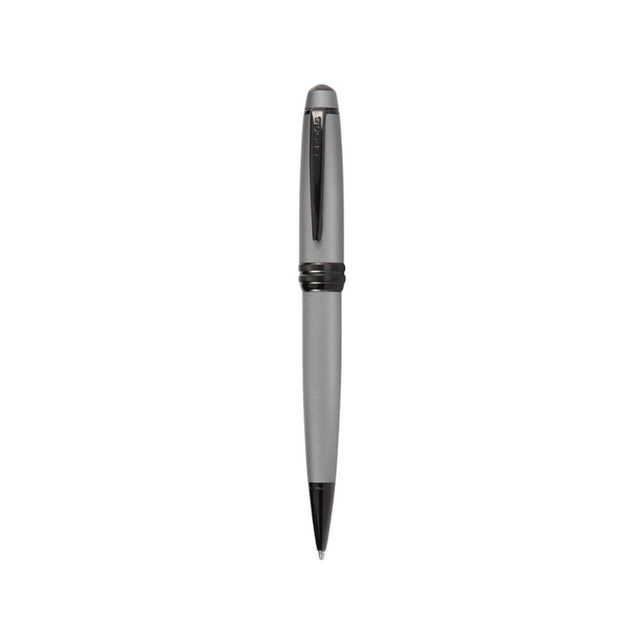 Cross Bailey Ballpoint Pen in Matte Gray — Cross ballpoint pen — reliable smooth-writing everyday pen, at Cityluxe Singapore
