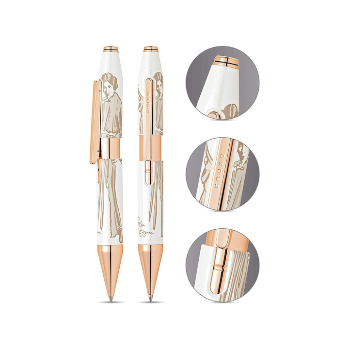 Cross Star Wars X-Series Rollerball Pen in Princess Leia — Cross rollerball pen — fluid gel ink writing instrument, at Cityluxe Singapore