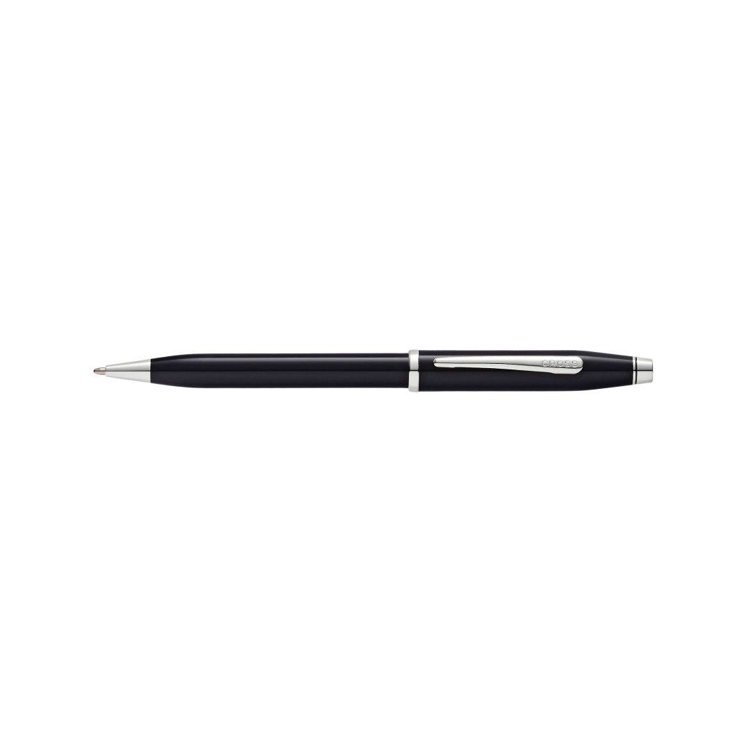 Cross Century II Black Lacquer Ballpoint Pen — Cross ballpoint pen — reliable smooth-writing everyday pen, at Cityluxe Singapore