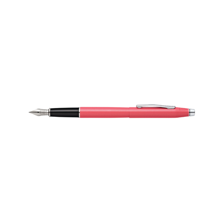 Cross Classic Century Fountain Pen in Coral Pearlescent Lacquer — Cross fountain pen — precision nib writing instrument, at Cityluxe Singapore stationery store