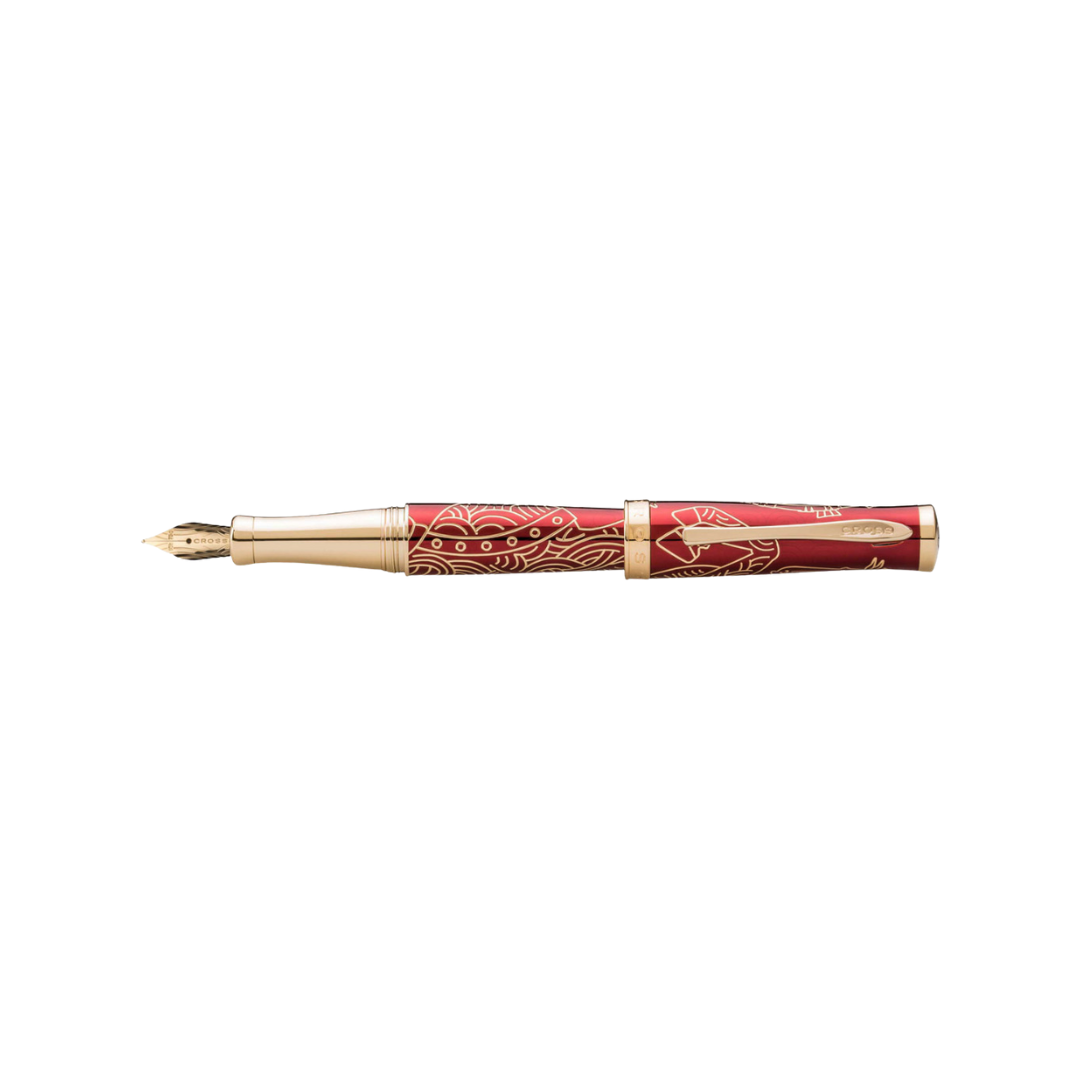 Cross Sauvage Year of the Horse Fountain Pen - Red — with packaging