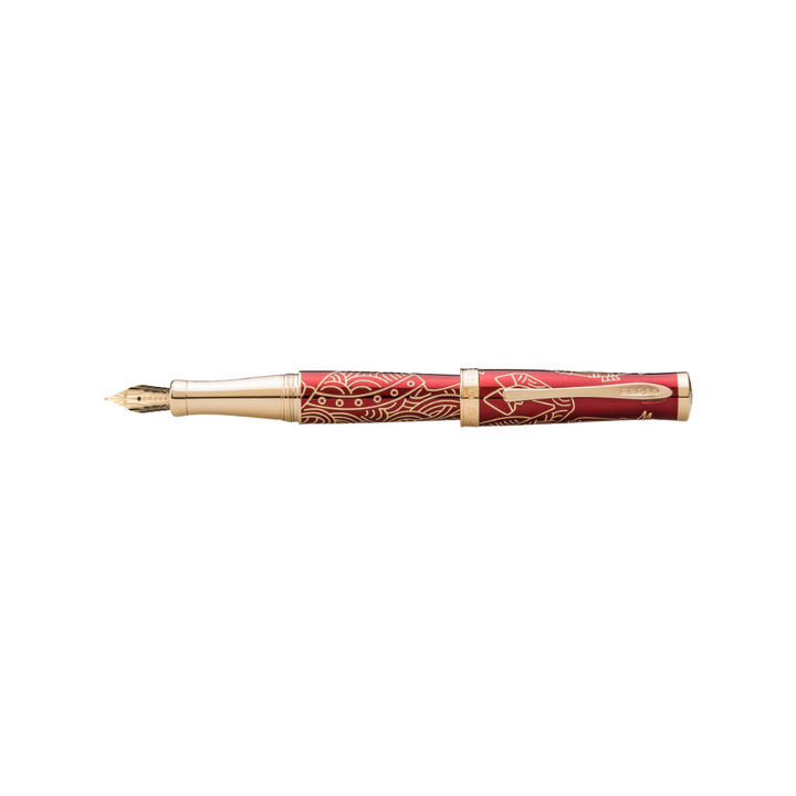 Cross Sauvage Year of the Horse Fountain Pen - Red — with packaging