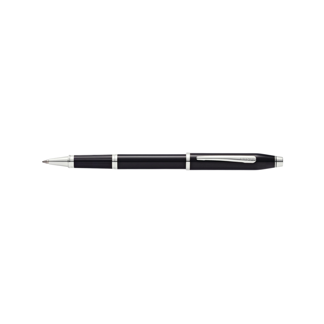 Cross Century II Black Lacquer Rollerball Pen — Cross rollerball pen — fluid gel ink writing instrument, at Cityluxe Singapore
