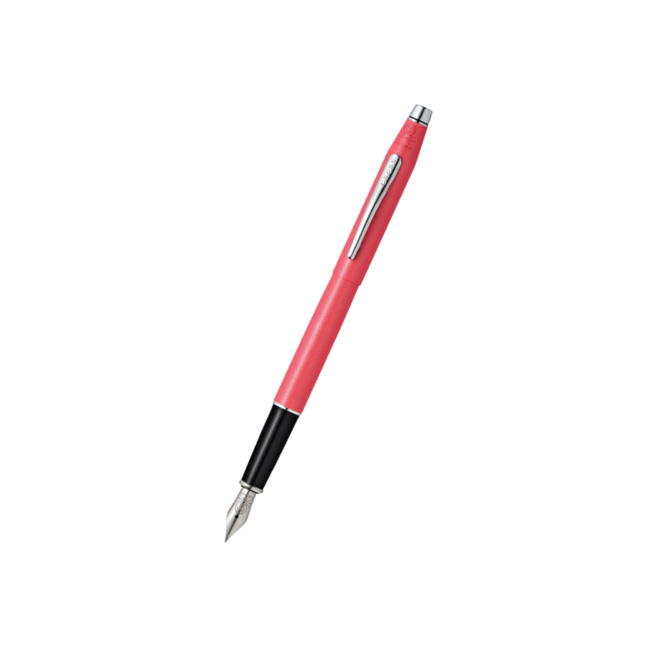 Cross Classic Century Coral Pearlescent Lacquer Fountain Pen — Cross fountain pen — precision nib writing instrument, at Cityluxe Singapore stationery store