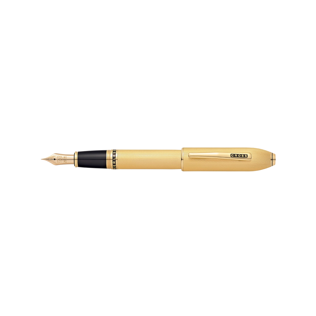 Cross Peerless 125 23KT Gold Plated Fountain Pen — Cross fountain pen — precision nib writing instrument, at Cityluxe Singapore stationery store
