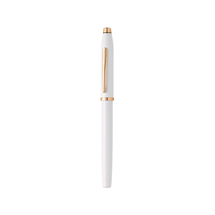 Cross Century II Pearlescent White Lacquer Fountain Pen — Cross fountain pen — precision nib writing instrument, at Cityluxe Singapore stationery store