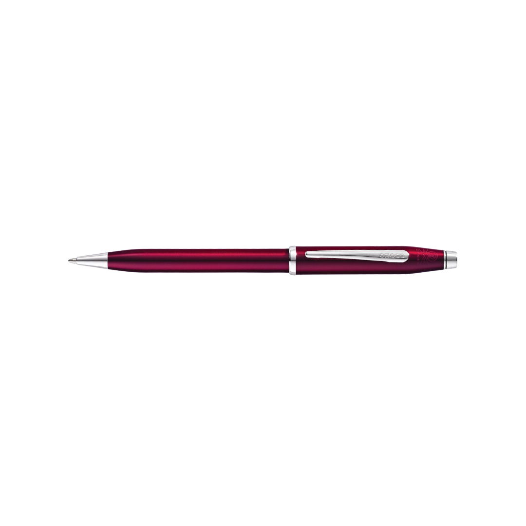 Cross Century II Translucent Plum Lacquer Ballpoint Pen — Cross ballpoint pen — reliable smooth-writing everyday pen, at Cityluxe Singapore
