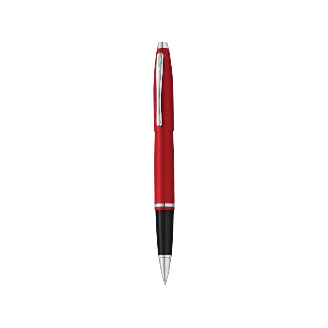 Cross Calais Matte Metallic Crimson Rollerball Pen — Cross rollerball pen — fluid gel ink writing instrument, at Cityluxe Singapore