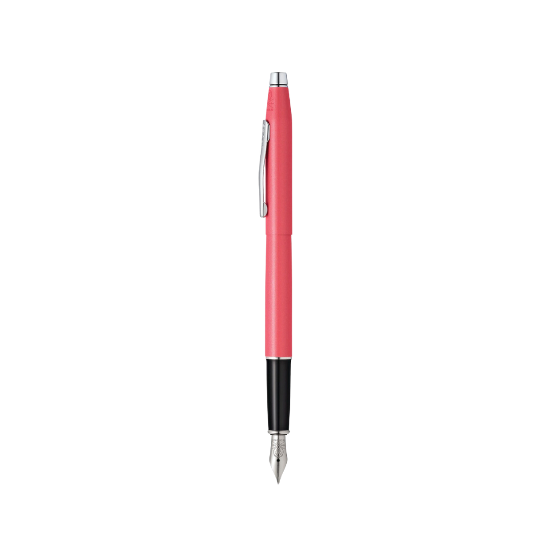 Cross Classic Century Fountain Pen in Coral Pearlescent Lacquer — Cross fountain pen — precision nib writing instrument, at Cityluxe Singapore stationery store