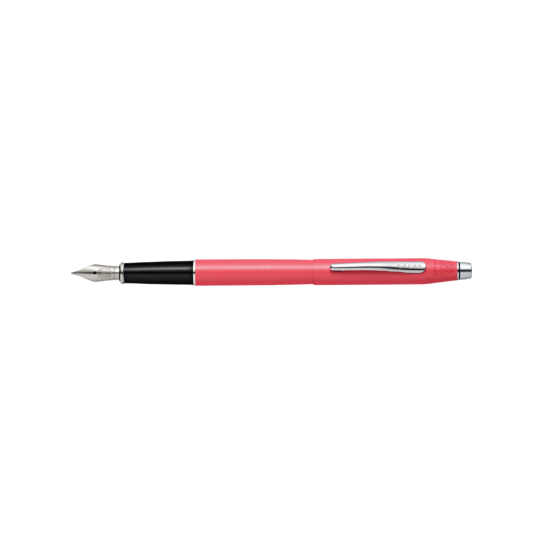 Cross Classic Century Coral Pearlescent Lacquer Fountain Pen — Cross fountain pen — precision nib writing instrument, at Cityluxe Singapore stationery store