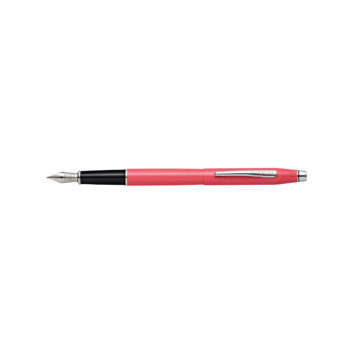 Cross Classic Century Coral Pearlescent Lacquer Fountain Pen — Cross fountain pen — precision nib writing instrument, at Cityluxe Singapore stationery store