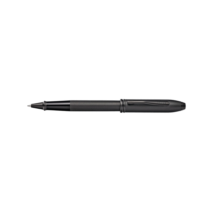 Cross Townsend Black PVD Micro-knurl Rollerball Pen — Cross rollerball pen — fluid gel ink writing instrument, at Cityluxe Singapore