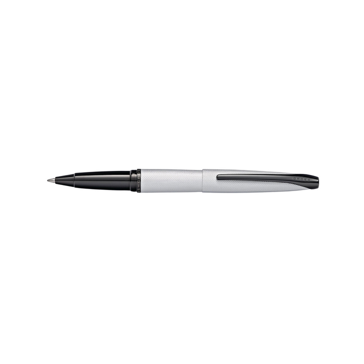 Cross ATX Brushed Chrome Rollerball Pen — Cross rollerball pen — fluid gel ink writing instrument, at Cityluxe Singapore