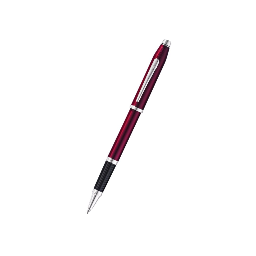 Cross Century II Translucent Plum Lacquer Rollerball Pen — Cross rollerball pen — fluid gel ink writing instrument, at Cityluxe Singapore