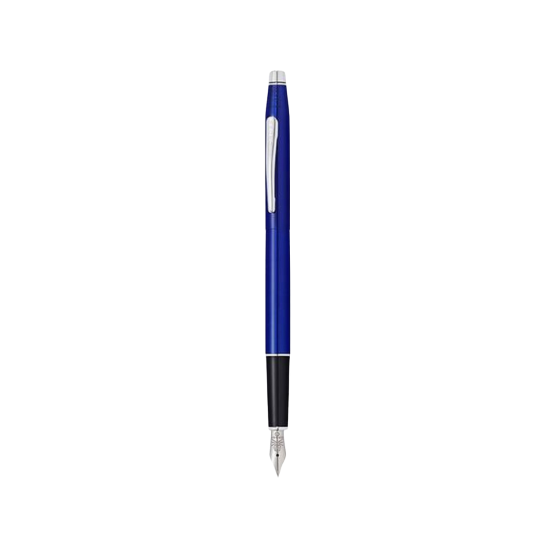 Cross Classic Century Fountain Pen in Blue Lacquer — Cross fountain pen — precision nib writing instrument, at Cityluxe Singapore stationery store