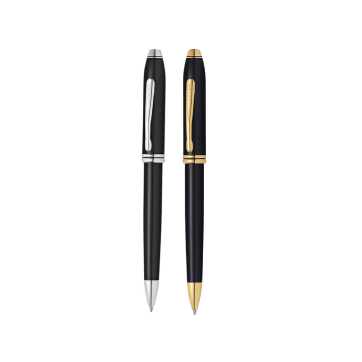 Cross Townsend Black Lacquer Ballpoint Pen — Cross ballpoint pen — reliable smooth-writing everyday pen, at Cityluxe Singapore