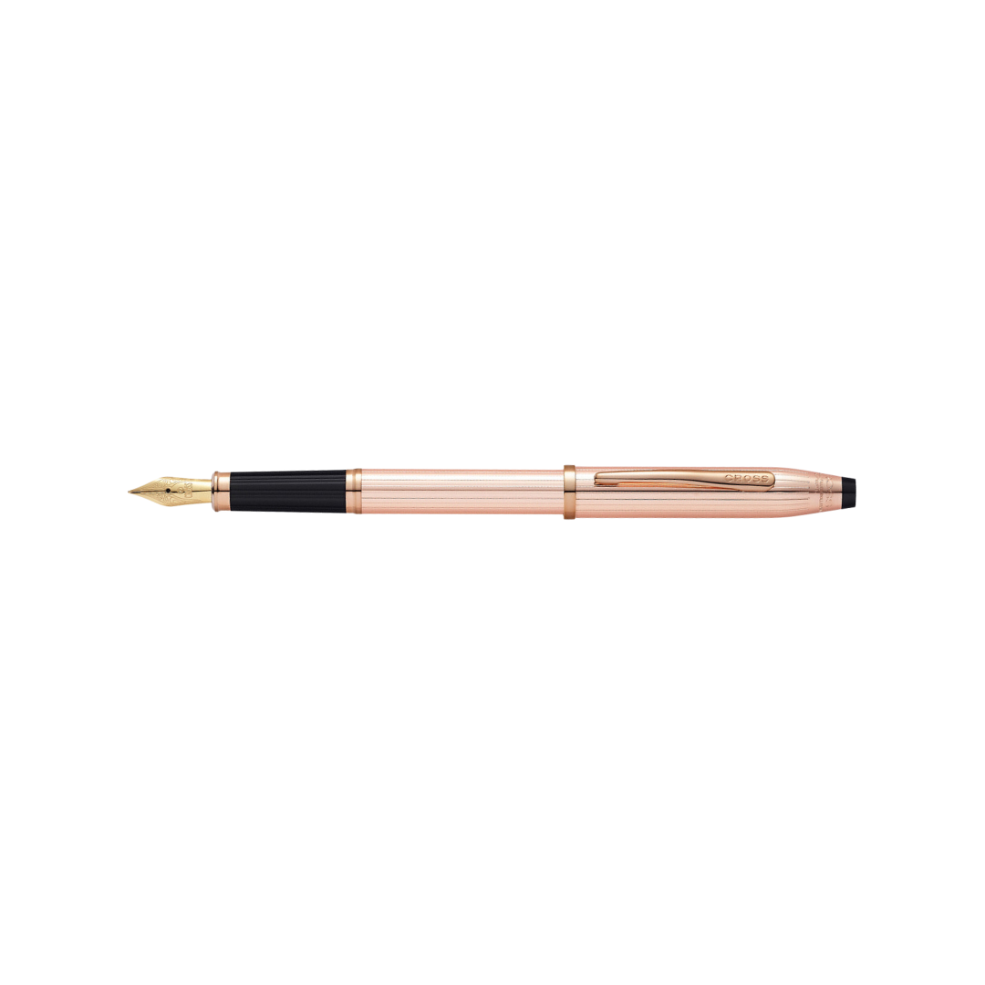 Cross Century II 14KT Rose Gold Fountain Pen — Cross fountain pen — precision nib writing instrument, at Cityluxe Singapore stationery store