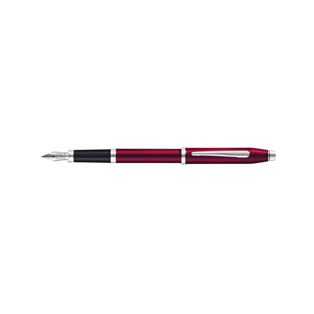 Cross Century II Translucent Plum Lacquer Fountain Pen — Cross fountain pen — precision nib writing instrument, at Cityluxe Singapore stationery store
