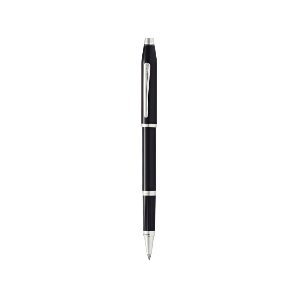 Cross Century II Black Lacquer Rollerball Pen — Cross rollerball pen — fluid gel ink writing instrument, at Cityluxe Singapore