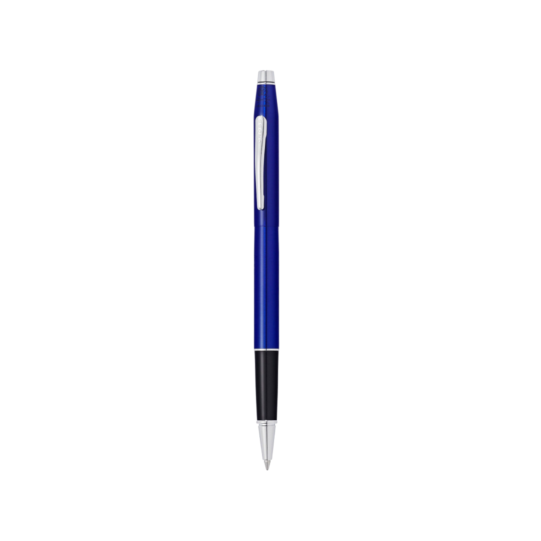 Cross Classic Century Translucent Blue Lacquer Rollerball Pen — Cross rollerball pen — fluid gel ink writing instrument, at Cityluxe Singapore