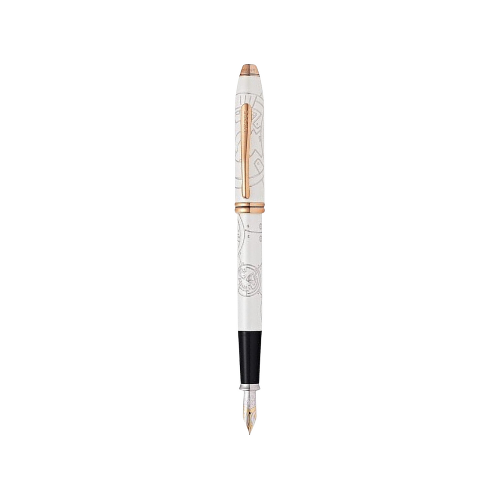 Cross Townsend Starwars Fountain Pen - BB 8 — uncapped with cap posted