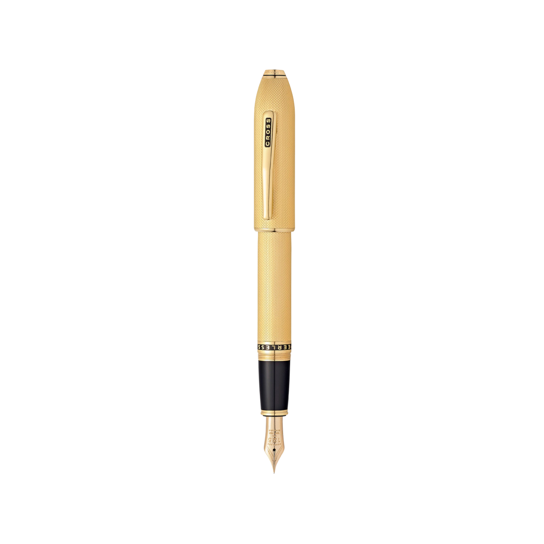 Cross Peerless 125 23KT Gold Plated Fountain Pen — Cross fountain pen — precision nib writing instrument, at Cityluxe Singapore stationery store