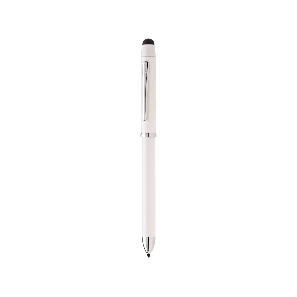 Cross Tech3+ Pearl White Multifunction Pen — Cross ballpoint pen — reliable smooth-writing everyday pen, at Cityluxe Singapore