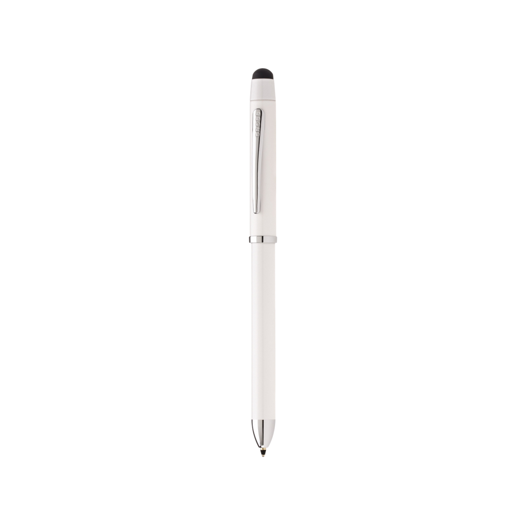 Cross Tech3+ Pearl White Multifunction Pen — Cross ballpoint pen — reliable smooth-writing everyday pen, at Cityluxe Singapore